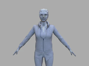 casual female 3D Model