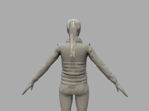 casual female 3D-Modell