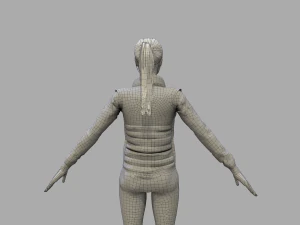 casual female 3D Model