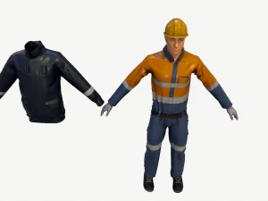 कार्यकर्ता 3D मॉडल