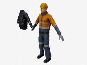 worker 3D 模型