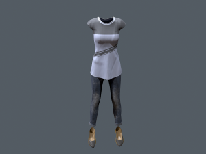 female clothes pack 3D 模型