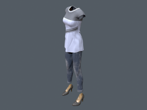female clothes pack 3D 模型