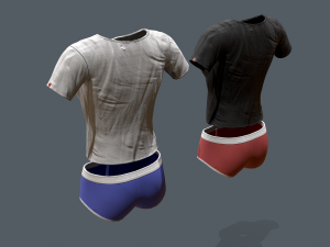female clothes pack 3D 模型