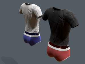female clothes pack 3D 模型