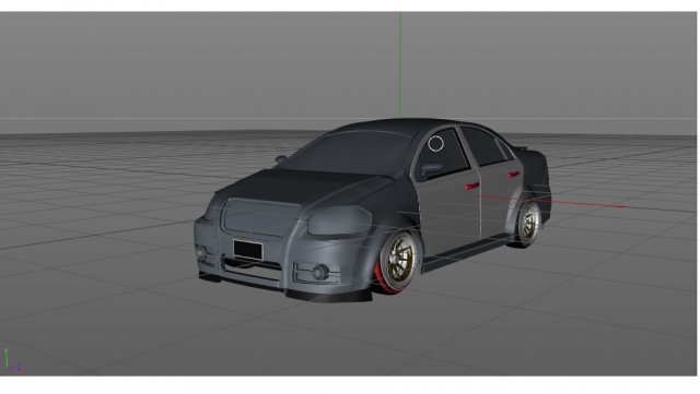 chevrolet aveo model 3D 模型 .c4d .max .obj .3ds .fbx .stl .blend