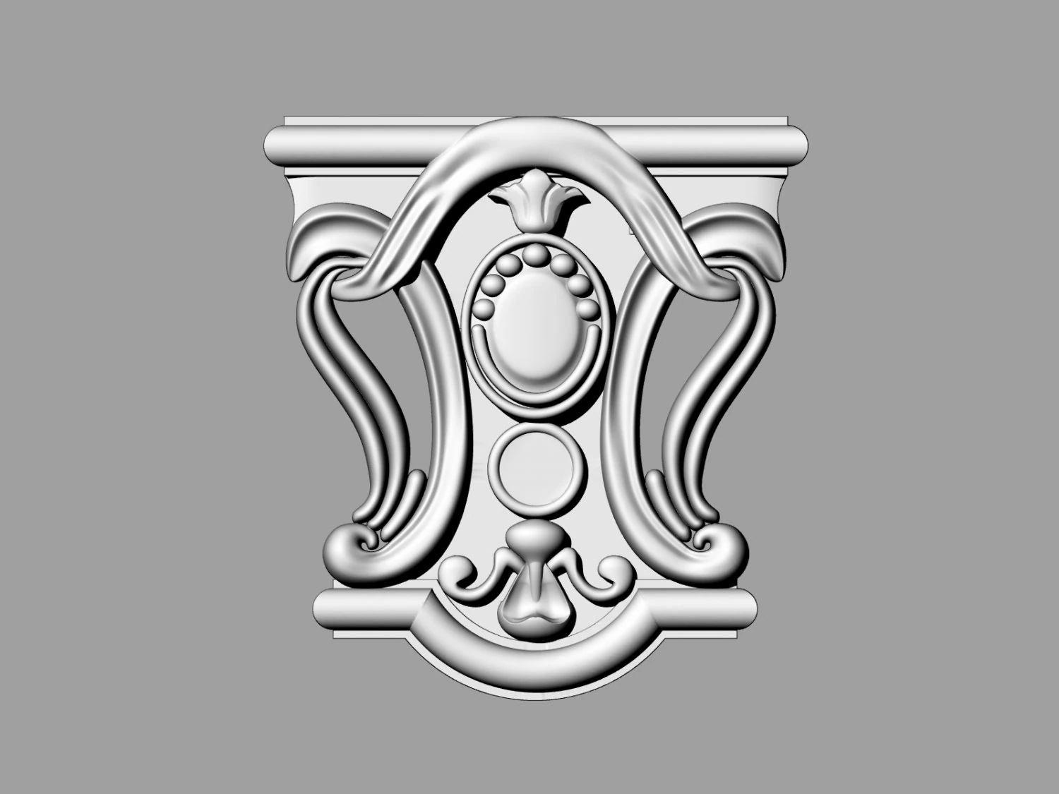 carved decor 03 3D Print Model .c4d .max .obj .3ds .fbx .stl .blend 
