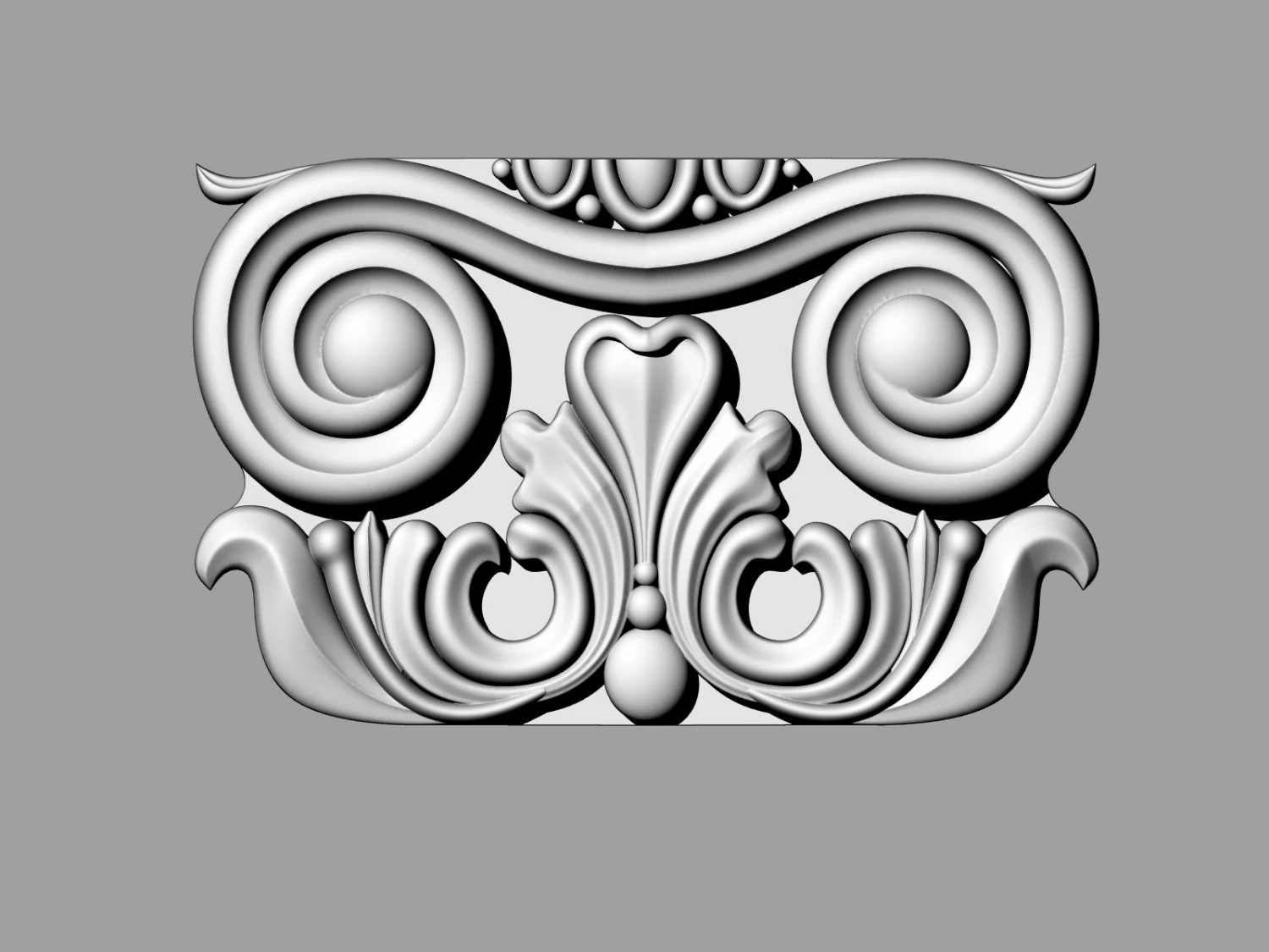 carved decor 04 3D Print Model .c4d .max .obj .3ds .fbx .stl .blend 
