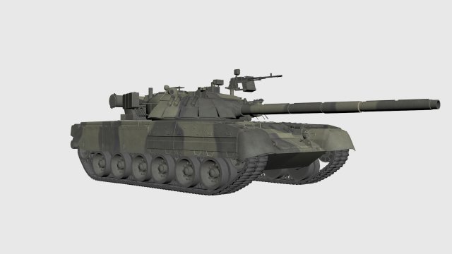 russian main tank t-80u 3D-Modell .c4d .max .obj .3ds .fbx .stl .blend 
