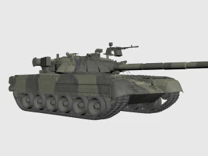 러시아 주력전차 t-80u 3D 모델
