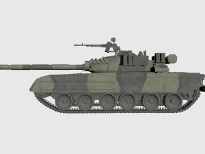 russian main tank t-80u 3D-Modell