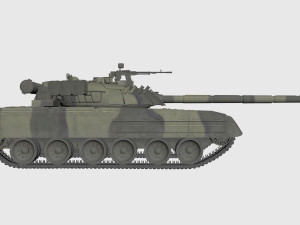russian main tank t-80u 3D-Modell