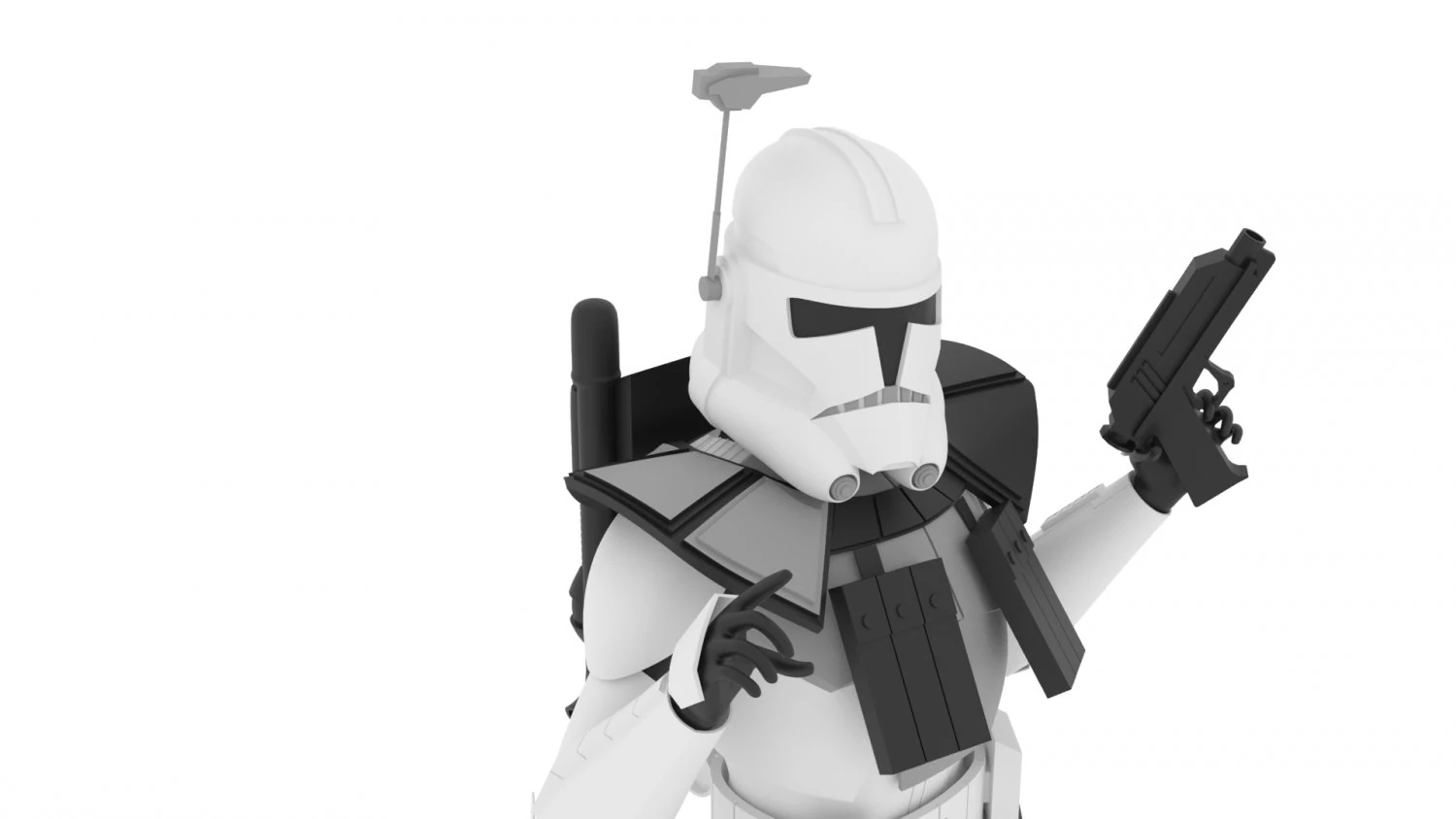 arc trooper star wars republic clone soldier 3D Print Model .c4d .max .obj .3ds .fbx .stl .blend 