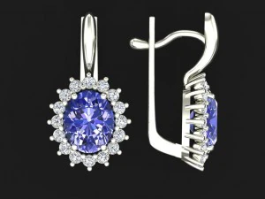 jewelry tier 01 earrings 3D Model