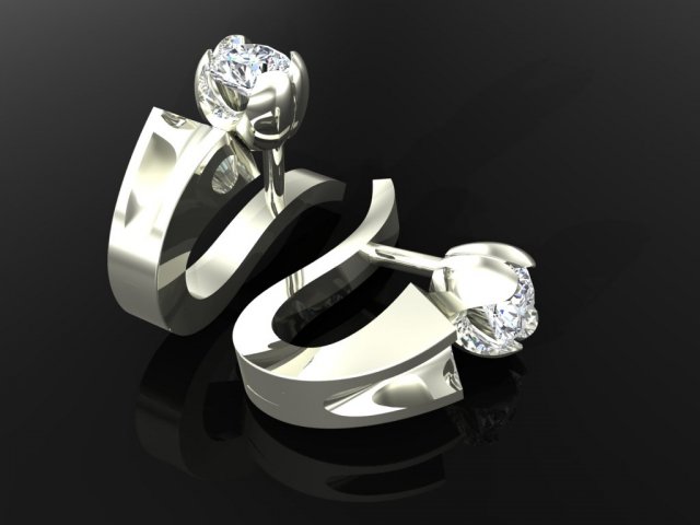jewelry tier 02 earrings Model 3D .c4d .max .obj .3ds .fbx .stl .blend 