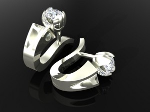 jewelry tier 02 earrings 3D Model