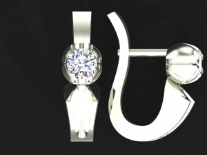 jewelry tier 02 earrings Model 3D