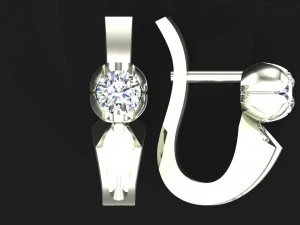 jewelry tier 02 earrings 3D Model