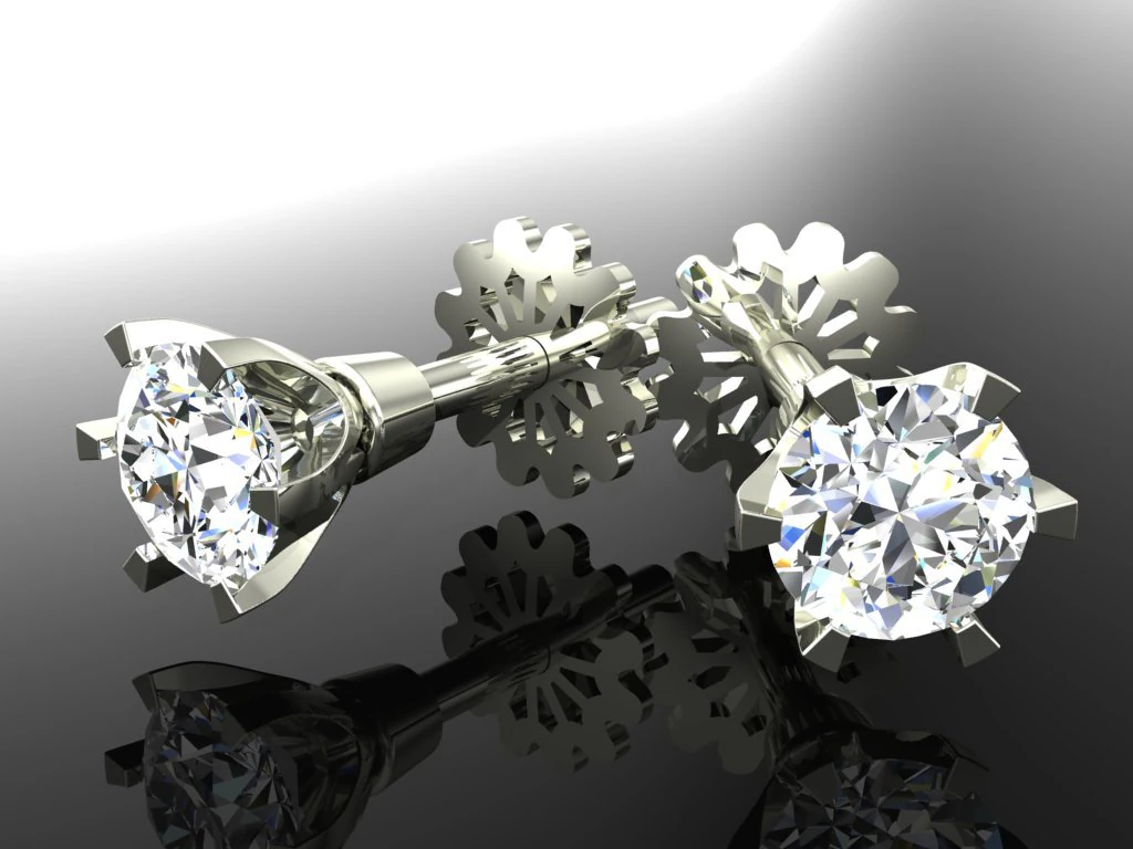 jewelry tier 03 earring 3D Model .c4d .max .obj .3ds .fbx .stl .blend