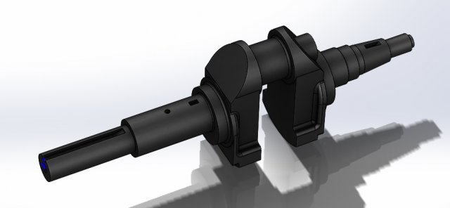 crank shaft 3D प्रिंट मॉडल .c4d .max .obj .3ds .fbx .stl .blend 