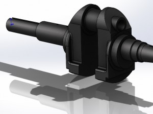 crank shaft 3D प्रिंट मॉडल