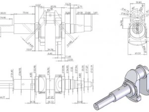 crank shaft 3D Print Model