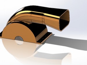 upper housing for blower-compressor 3D-printmodel