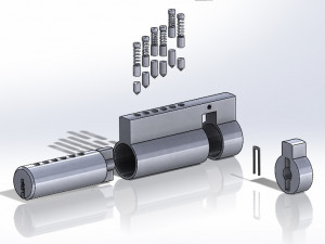 Plug euro lock 3D-printmodel