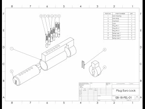 Plug euro lock 3D Print Model