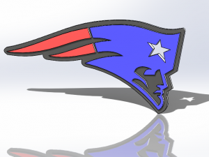 usa flag pendant 3D 模型