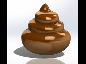 emoji turd 3D-printmodel
