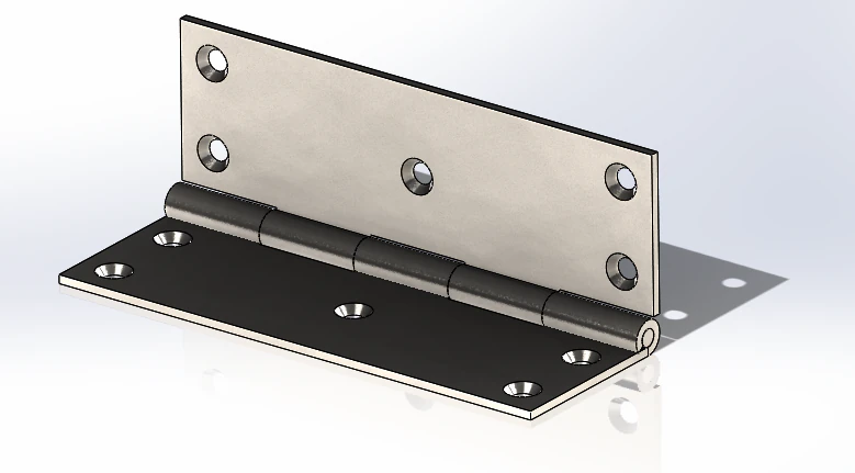 door hinge 3D Print Model .c4d .max .obj .3ds .fbx .stl .blend 