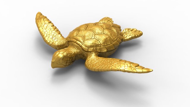 turtle 3D Принт Модель .c4d .max .obj .3ds .fbx .stl .blend 