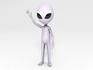 rigged alien character 3D Model