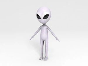 rigged alien character 3D Model