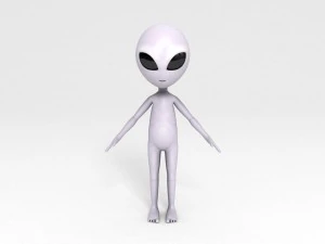 rigged alien character 3D Model