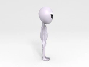 rigged alien character 3D Model