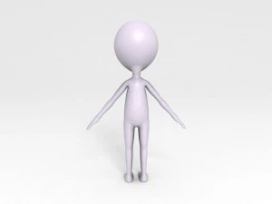 rigged alien character 3D Model