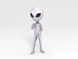 rigged alien character 3D Model