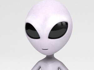 rigged alien character Modèle 3D