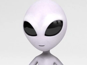 rigged alien character 3D Model