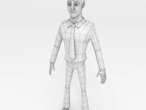 office man character 3D Model