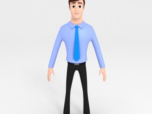 office man character 3D मॉडल