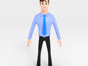 office man character 3D Model