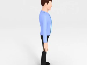 office man character 3D Model