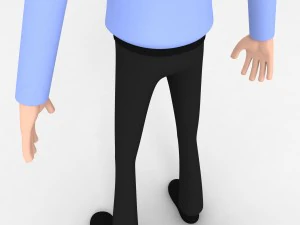 office man character 3D Model