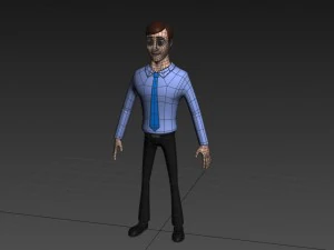 office man character 3D Model