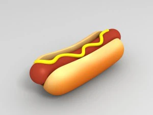 cartoon food pack 3D Model