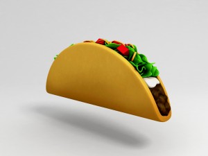 cartoon food pack 3D Model