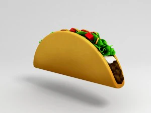 cartoon food pack 3D Model